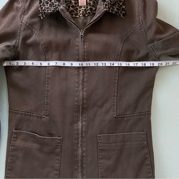 Telluride Women’s Barn Jacket with Leopard Print Collar - Picture 9 of 11